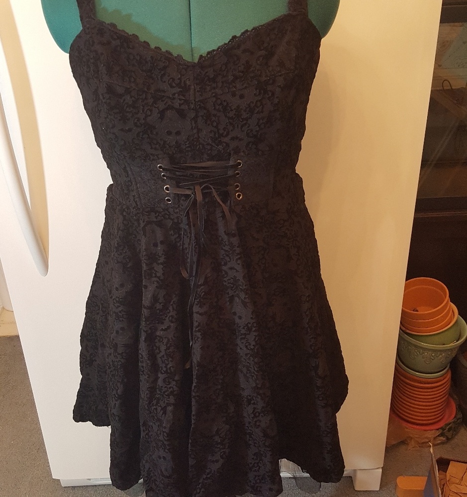 Size XXL nightmare before Christmas flocked dress